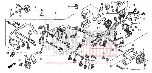 WIRE HARNESS CBF1000A9 de 2009